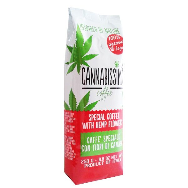 Cannabissimo Ground Coffee with Hemp Flowers (250g) Coffee 2